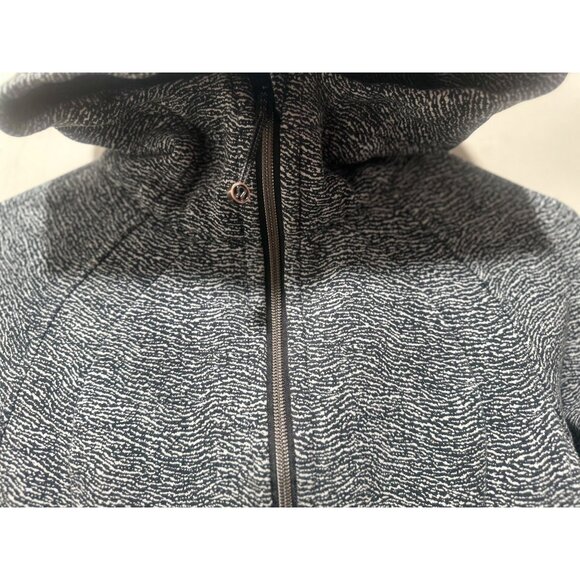 Lululemon Scuba Hoodie Y2K Womens 4 Gray Luminesce Splatter Embroidered Logo - Picture 15 of 16